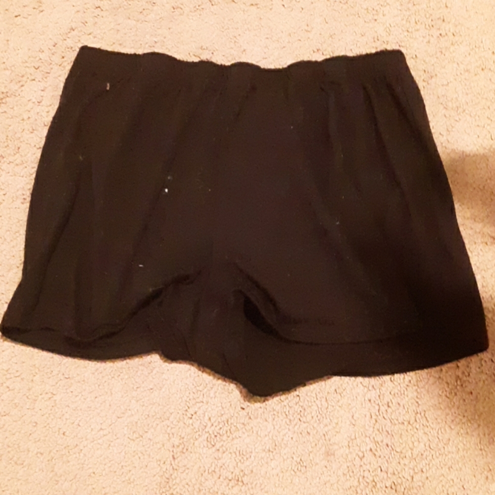 black pajama shorts